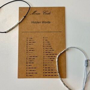 Custom Morse Code Bracelets